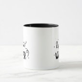 冬の嵐の雪の結晶 ギフト マグカップ (中央)