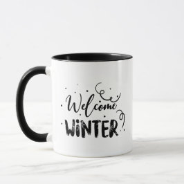 冬の嵐の雪の結晶 ギフト マグカップ
