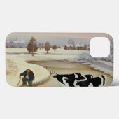 冬の川の牛 Case-Mate iPhoneケース (裏面 (横))