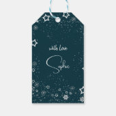 冬の川の風景 ギフトタグ (裏面)