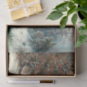 冬の川の風景、デコページ 薄葉紙 (ギフト)