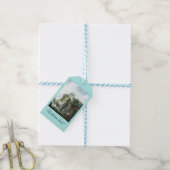 冬の川の風景、フランチェスコ・フォシ ギフトタグ (より糸付き)