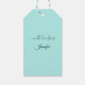 冬の川の風景、フランチェスコ・フォシ ギフトタグ (裏面)