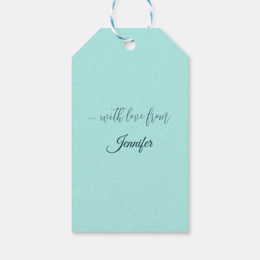 冬の川の風景、フランチェスコ・フォシ ギフトタグ (裏面)