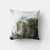 冬の川の風景、フランチェスコ・フォシ クッション (正面)