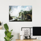 冬の川の風景、フランチェスコ・フォシ ポスター (ホームオフィス)