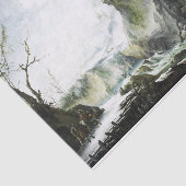 冬の川の風景、フランチェスコ・フォシ 薄葉紙 (詳細)