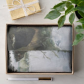 冬の川の風景、フランチェスコ・フォシ 薄葉紙 (ギフト)