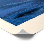 冬の川サンセットポスター ポスター (角)