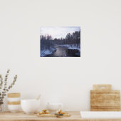 冬の川 ポスター (キッチン)