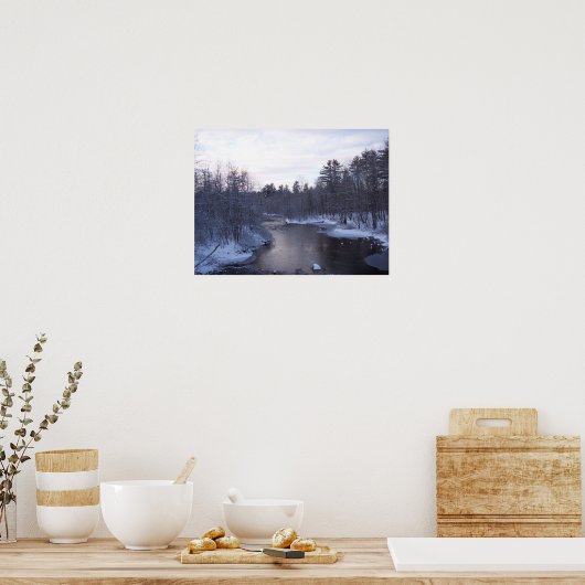 冬の川 ポスター (キッチン)