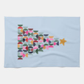 冬の市場10カラフルクリスマスツリー キッチンタオル (横)