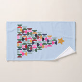 冬の市場10カラフルクリスマスツリー バスタオルセット (ハンドタオル)