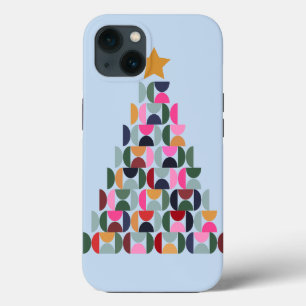 冬の市場10カラフルクリスマスツリー iPhone 13ケース