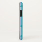 冬の市松模様の雪だるまと雪の結晶 Case-Mate iPhoneケース (裏面/右)