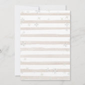 冬の常緑クリスマスベビーシャワー 招待状 (裏面)