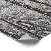 冬の常緑林 ポスター (角)