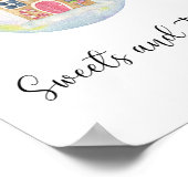 冬の常緑樹の枝 – スイーツとトリート ポスター (角)