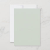 冬の常緑樹の森QRコード 冬の結婚式 出欠カード (裏面)