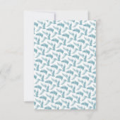 冬の常緑樹の葉の水色は灰色の青 出欠カード (裏面)