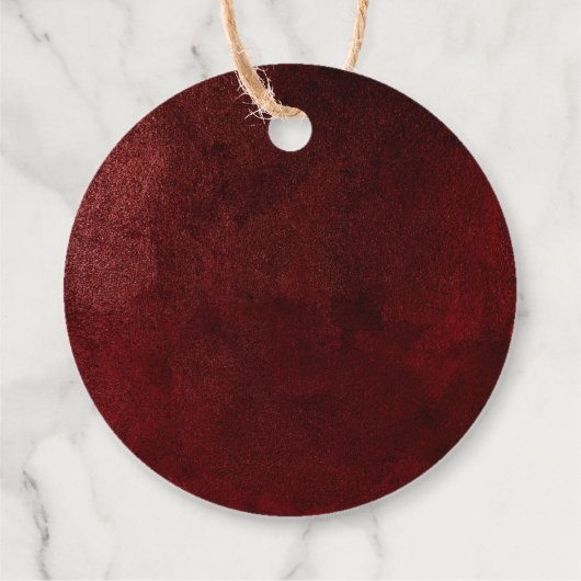 冬の常緑樹オ赤ちゃんシャワー フェイバータグ (裏面)