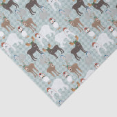 冬の帽子の北極の動物クリスマス 薄葉紙 (詳細)