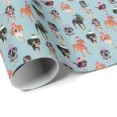 冬の帽子のCoonhoundの包装紙 ラッピングペーパー (ロールコーナー)