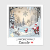 冬の平和な眠り シール (シート)