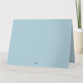 冬の平和に子羊とクリスマスエンジェル カード (裏面)