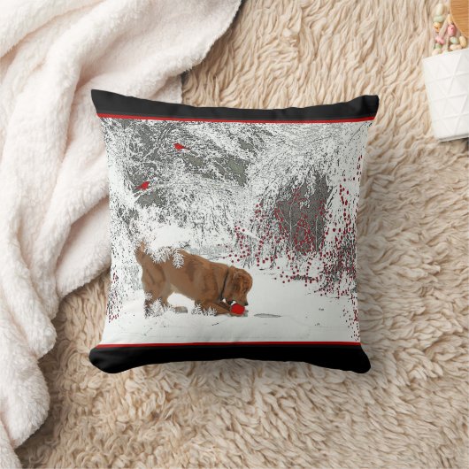 冬の平和 クッション (ブランケット)