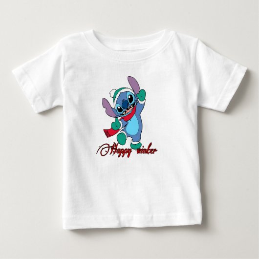 冬の幸せな季節 ベビーTシャツ (正面)