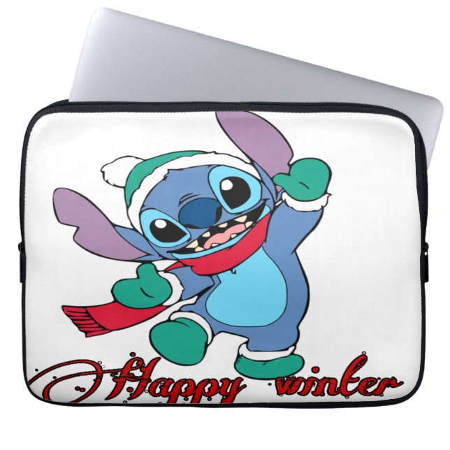 冬の幸せな季節 ラップトップスリーブ (正面)