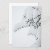 冬の幸せな日 サンキューカード (正面/裏面)