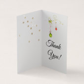 冬の幸せの休日の願いありがとう 名刺 (内部)