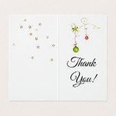 冬の幸せの休日の願いありがとう 名刺 (内部フラット)