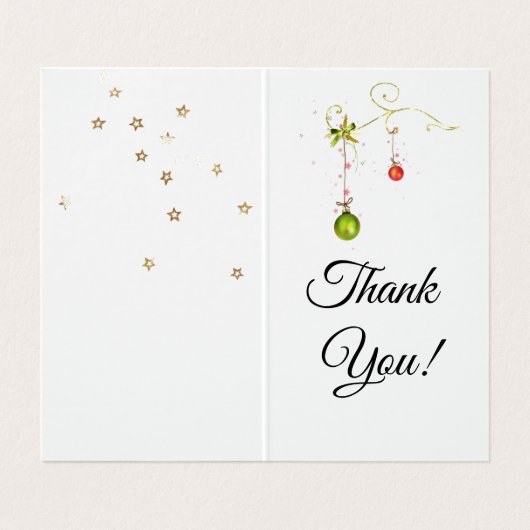 冬の幸せの休日の願いありがとう 名刺 (内部フラット)