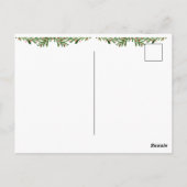 冬の幸せヴィンテージ ポストカード (裏面)