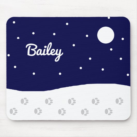 冬の幸せ： マウスパッド (正面)