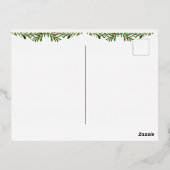 冬の幸福 ヴィンテージ 箔シーズンポストカード (裏面)