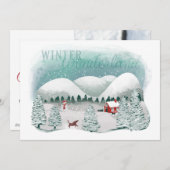冬の幻想的な風景 シーズンカード (正面/裏面)