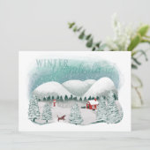 冬の幻想的な風景 シーズンカード (スタンド正面)