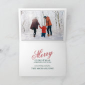 冬の幻想的な風景 シーズンカード (内部)