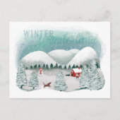 冬の幻想的な風景 シーズンポストカード (正面)