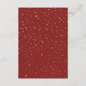 冬の幾何学的結婚詳細情報 エンクロージャーカード (裏面)