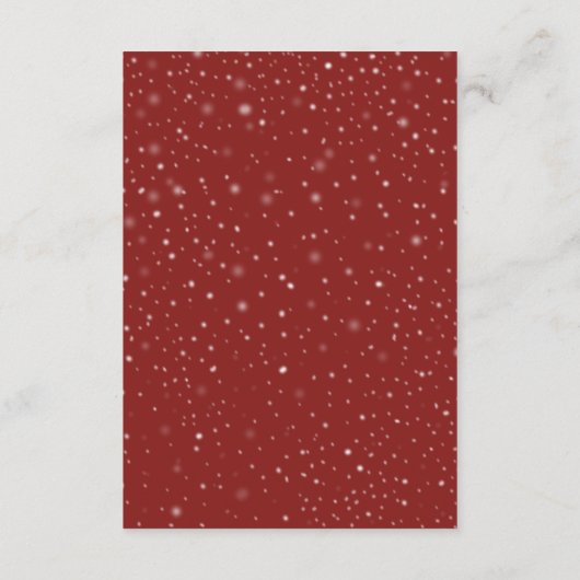 冬の幾何学的結婚詳細情報 エンクロージャーカード (裏面)