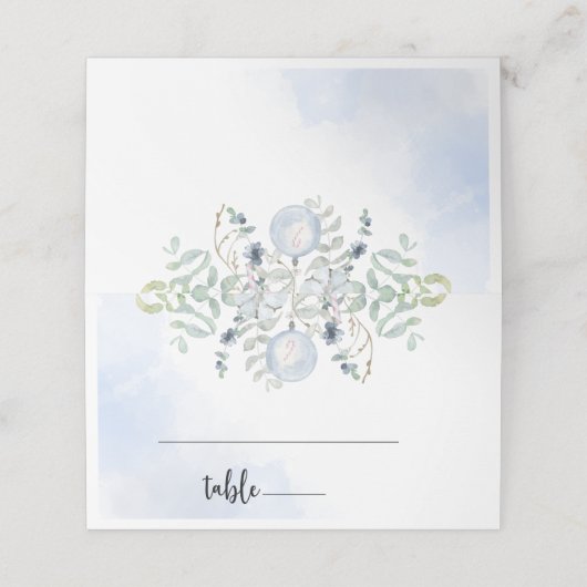 冬の座席表 プレイスカード (外部開封)