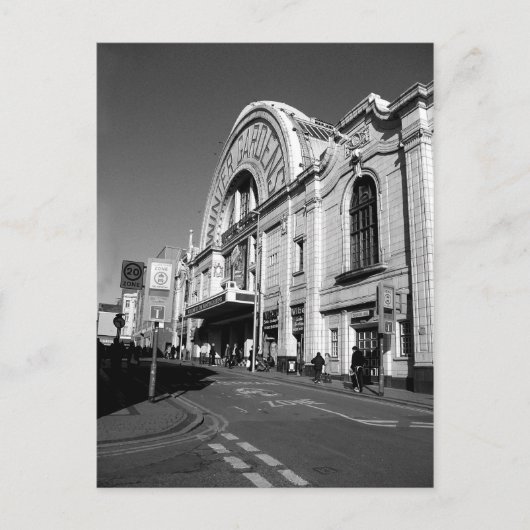 冬の庭園(B/W) ポストカード (正面)