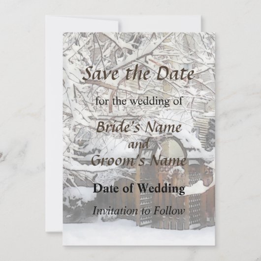 冬の庭門の保存日 セーブザデート (正面)