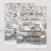 冬の庭門の保存日 セーブザデート (正面/裏面)