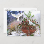 「冬の庭」 ポストカード (正面/裏面)